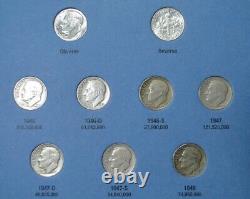 50 Silver Dimes = Set Of 48 Roosevelts (1946- 64) + Obverse And Reverse Type