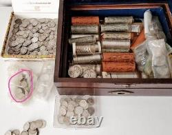 50 US 90% Silver Roosevelt Dimes, Full Roll Dime Coin Lot 6, collection $5 FV