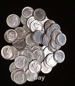 90% Silver Dime Roll Mixed Dates And Mint Marks