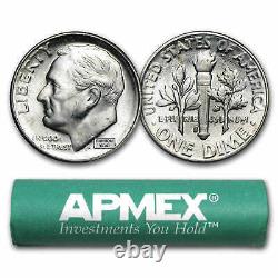 90% Silver Roosevelt Dimes 50-Coin Roll BU SKU #22018