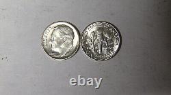BU Roll 1955-S Roosevelt Silver Dimes 50 Uncirculated San Francisco Coins
