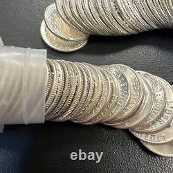 BU UNC MS 1963 D Roosevelt Dime Roll BU UNC 90% Silver 50 US Coins