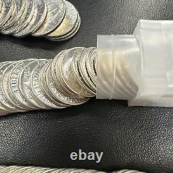 BU UNC MS 1963 D Roosevelt Dime Roll BU UNC 90% Silver 50 US Coins