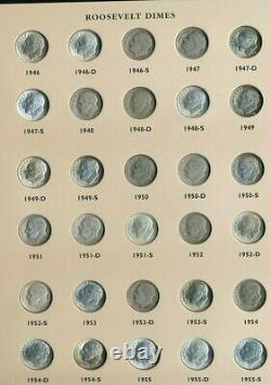 Complete Roosevelt Dime Set-proofs/silver Pfs/almost All Unc! 247 Coins! Free Sh
