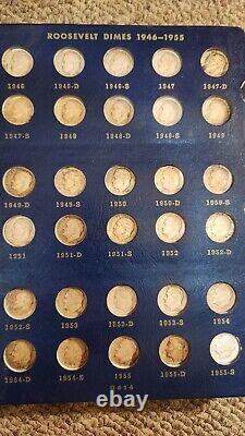 Complete Set 1946 2003 Roosevelt Dime Collection. Unc And Au