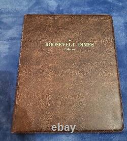 Complete Set Roosevelt Silver Dimes 1946- 1990 Dimes in Folder (117) Silver