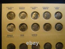 Complete Silver Set of Roosevelt Head Dimes 1946-1964 Also Has 1965-1972 Cop/Nic