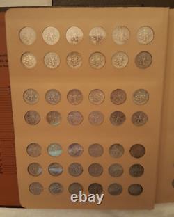 Dansco Album Roosevelt Dimes 1946 2002 Used Many Coins Included