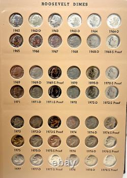 Dansco Roosevelt Dimes Including Proof-Only Issues & Silver Proofs (249) Coins