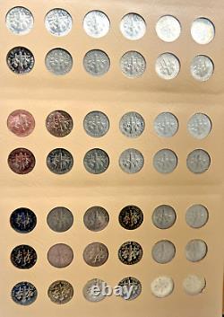 Dansco Roosevelt Dimes Including Proof-Only Issues & Silver Proofs (249) Coins