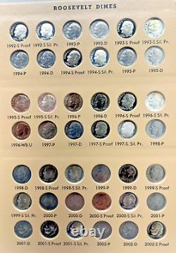 Dansco Roosevelt Dimes Including Proof-Only Issues & Silver Proofs (249) Coins