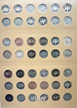 Dansco Roosevelt Dimes Including Proof-Only Issues & Silver Proofs (249) Coins