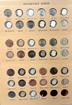 Dansco Roosevelt Dimes Including Proof-Only Issues & Silver Proofs (249) Coins