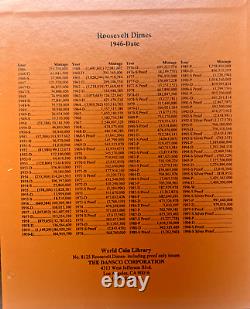 Dansco Roosevelt Dimes Including Proof-Only Issues & Silver Proofs (249) Coins