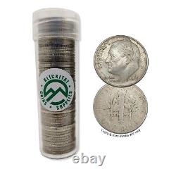 FULL DATES 1 Roll of 50 ea $5 Face Value 90% Silver Roosevelt Dimes