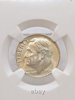 Gem TOP POP Doubled Die Reverse 1964-D Dime NGC MS65 Elusive FS-801 Variety RARE