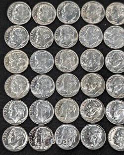 Lot Of 42 Bright Uncirculated 90% Silver Dimes 1960s