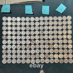 Lot of 150 Roosevelt Dimes Coins 1960s 90% Silver $15 Mixed Excellent Nice Coins