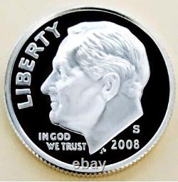 Lot of 45 90% Silver Proof US Roosevelt Dimes Coins rare Dcam Gem Gold Money