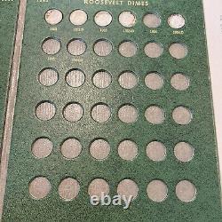 Mercury-Roosevelt Silver Dime Album With 115 Silver Dimes. Near Complete