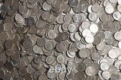 One Roosevelt Dime Roll (50 Coins) 90% Silver (1946-64) Lot L24