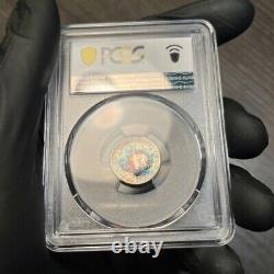 PR67 1955 10C Roosevelt Silver Proof Dime, PCGS Secure- Pretty Rainbow Toned