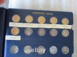 ROOSEVELT DIME SET 123PC with3 ALBUMS (HARCO & WHITMAN) 1946-1973 NOT COMPLETE