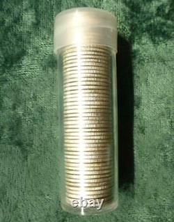 Roll of 1958 D Roosevelt Silver Dimes, 50 Silver Coins, $5 Face Value, BU Roll