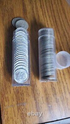 Roll of 25 Roosevelt Dimes 90% Silver mixed dates and mint marks