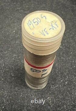 Roll of 50 XF/VF 1950-S Silver Roosevelt Dimes BETTER DATE! Old 10c Circulated