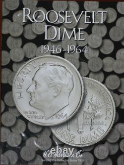 Roosevelt Dime 1946-1964 Dime Collection Alot Of Unc Coins Tp-2341