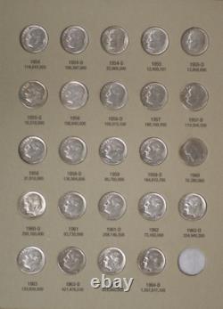 Roosevelt Dime 1946-1964 Dime Collection Alot Of Unc Coins Tp-2341