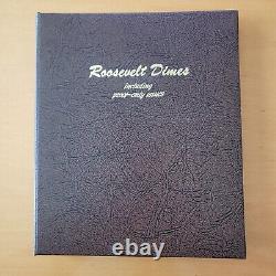 Roosevelt Dime 1946-2012 PDS + Silver Proofs Complete Set Toned Album 209 Coins