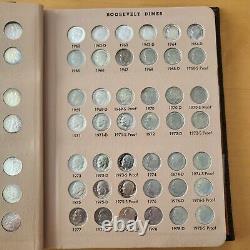 Roosevelt Dime 1946-2012 PDS + Silver Proofs Complete Set Toned Album 209 Coins