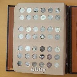 Roosevelt Dime 1946-2012 PDS + Silver Proofs Complete Set Toned Album 209 Coins