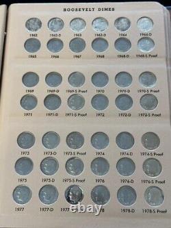 Roosevelt Dime AU/BU Set 1946-2007 Complete PDS with 1996-W and Silver Proofs