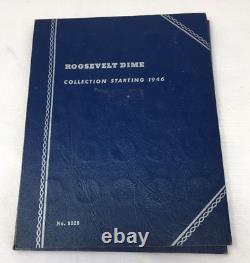Roosevelt Dime Complete Set 1946-1964 in Whitman Book Silver US Coins Collection