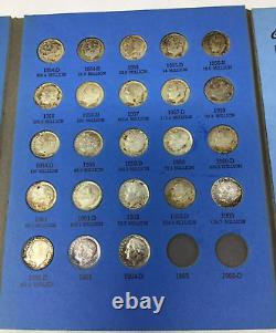 Roosevelt Dime Complete Set 1946-1964 in Whitman Book Silver US Coins Collection