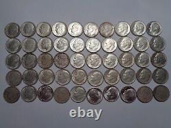 Roosevelt Dime Roll 90% Silver