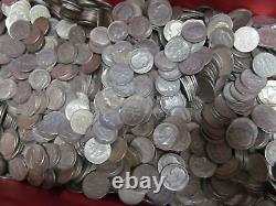 Roosevelt Dimes $10 Face Value 90% Silver 2 Rolls 100 Coin Bulk Lot Collection