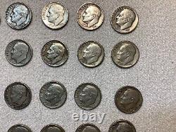 Roosevelt Dimes 1948-1964 90% Silver Lot of 24