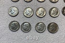 Roosevelt Dimes 1948-1964 90% Silver Lot of 24