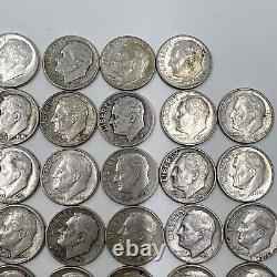 Roosevelt Dimes $4.70 Face Value 90% Silver Lot Collection LOT Z 151