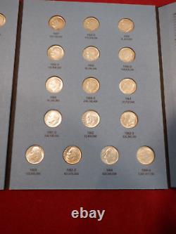 Roosevelt Dimes Complete Whitman Folder 1946-1964 Most Very Fine to Uncirc P