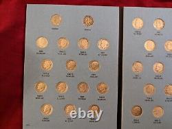 SET OF 48 Roosevelt Silver Dimes 1946-1964 with 3 Whitman Folders