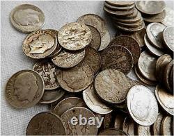 SUPER LOT 115 Roosevelt Dime 10c Silver Coins-1946-64 P-D-S Includes (4) 1950-S