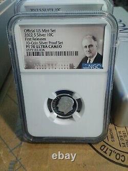 Silver NGC Dime Collection
