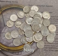 Silver Roosevelt Dimes 100 coins 60's Mix Dates & Mints TP-6581