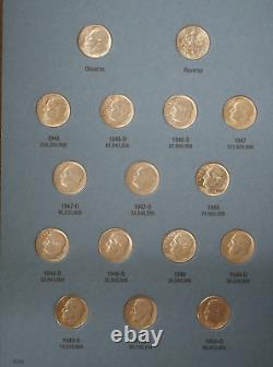 Silver Roosevelt Dimes Collection 1946 To 1964 Number One Tp-3036