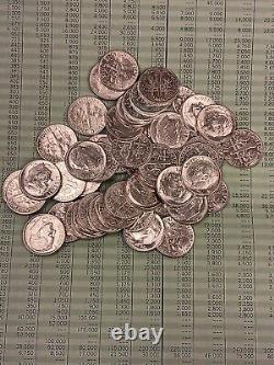 Silver Unc Roll Of Roosevelt Dimes Tp-5226